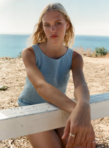 Augusta Dress | Baby Blue