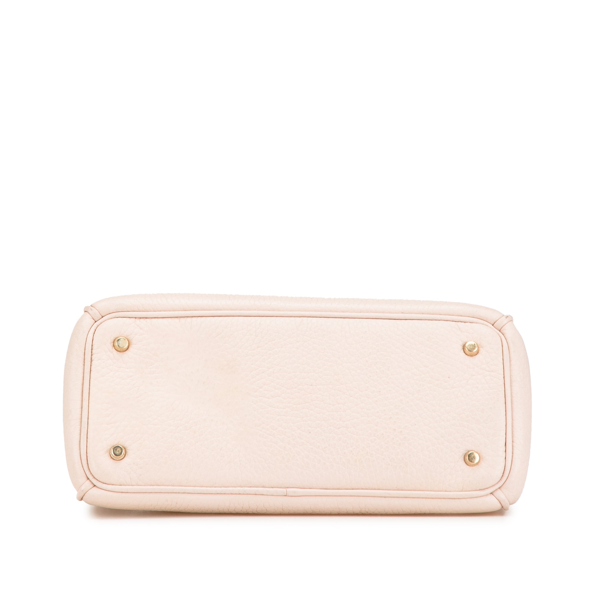 Dior | Pre-Owned Mini Leather Diorissimo Satchel | Pink/Light Pink