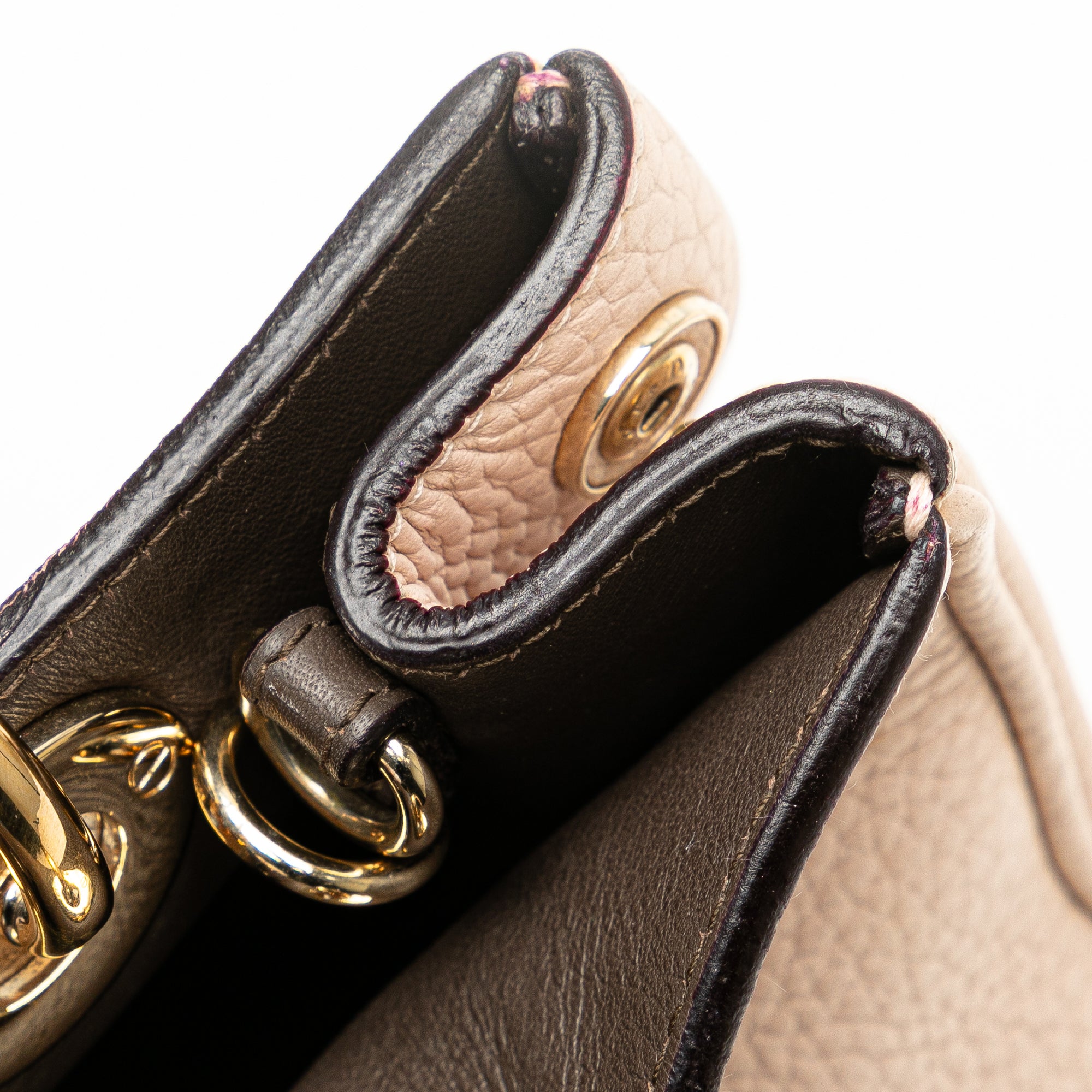 Dior | Pre-Owned Mini Leather Diorissimo Satchel | Pink/Light Pink