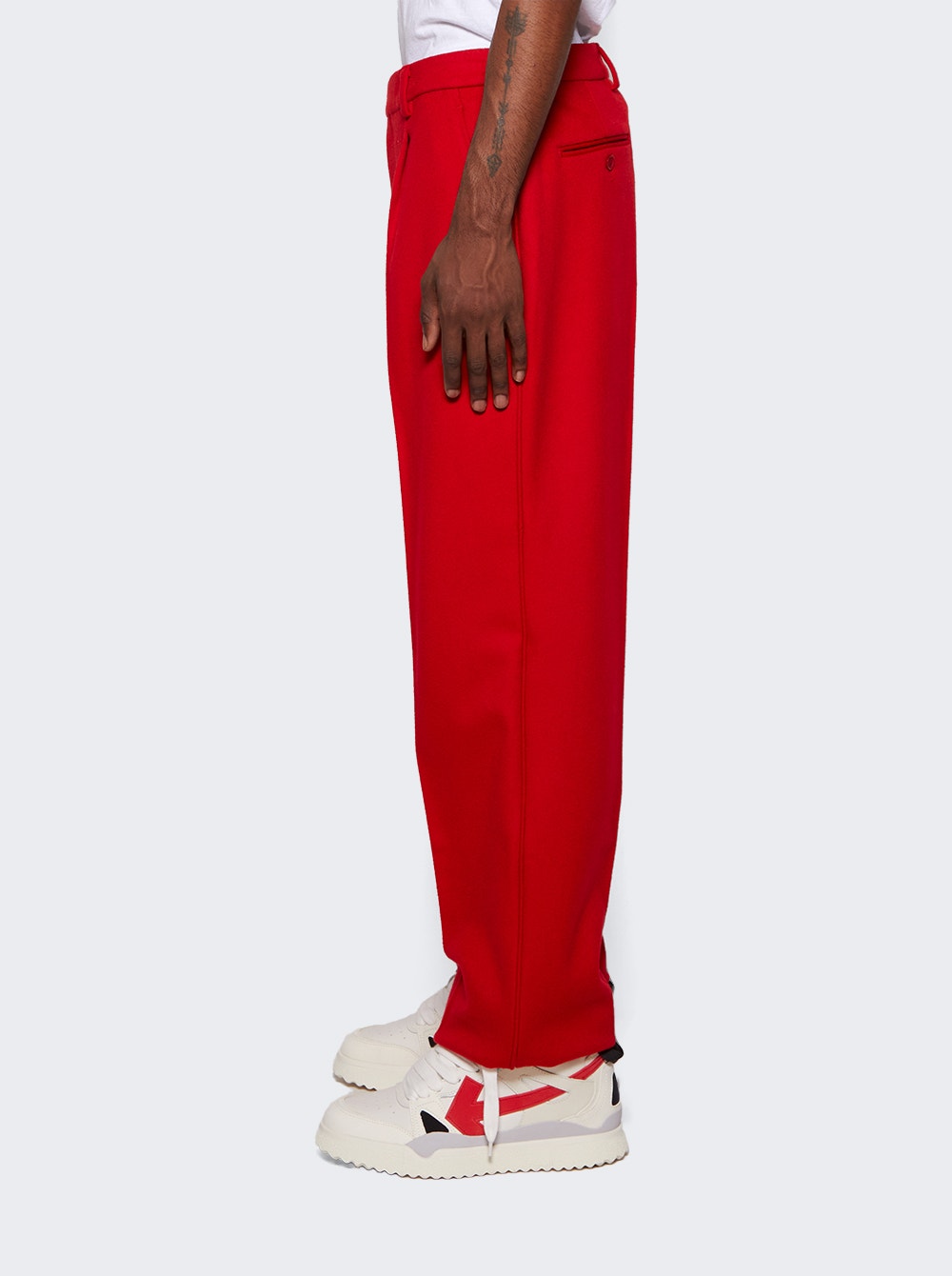 Men | VTMNTS | Wool Tailored Pant | Red