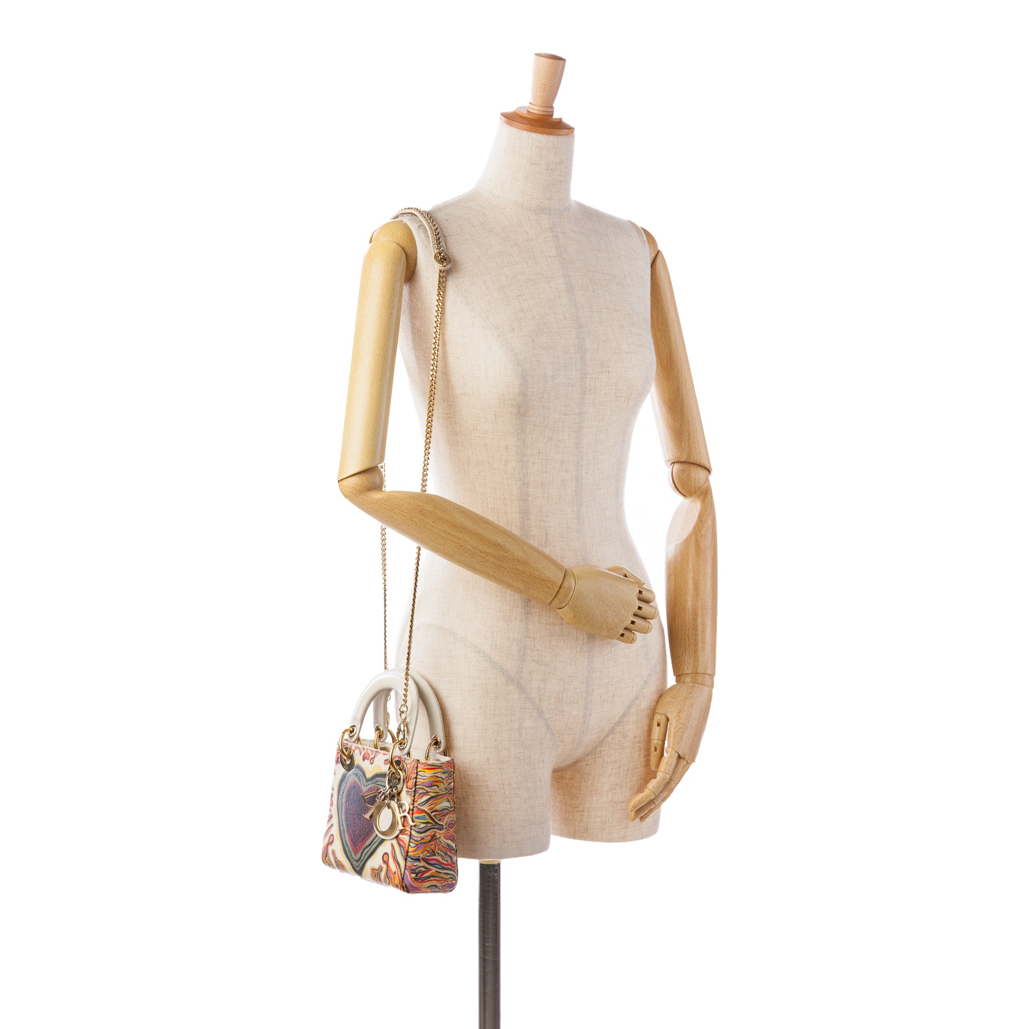 Dior | Pre-Owned Limited Edition Mini Calfskin Lady DiorAmour Lady | White/Ivory