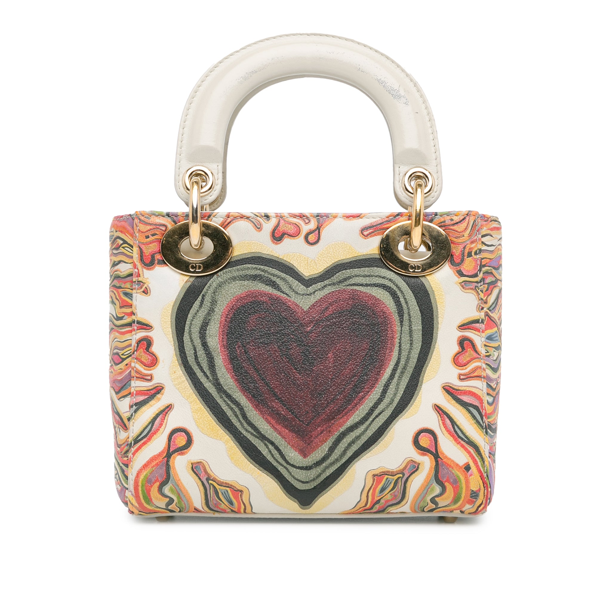 Dior | Pre-Owned Limited Edition Mini Calfskin Lady DiorAmour Lady | White/Ivory