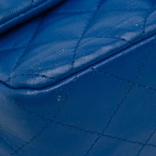 Chanel | Pre-Owned Mini Rectangular Classic Lambskin Single Flap | Blue