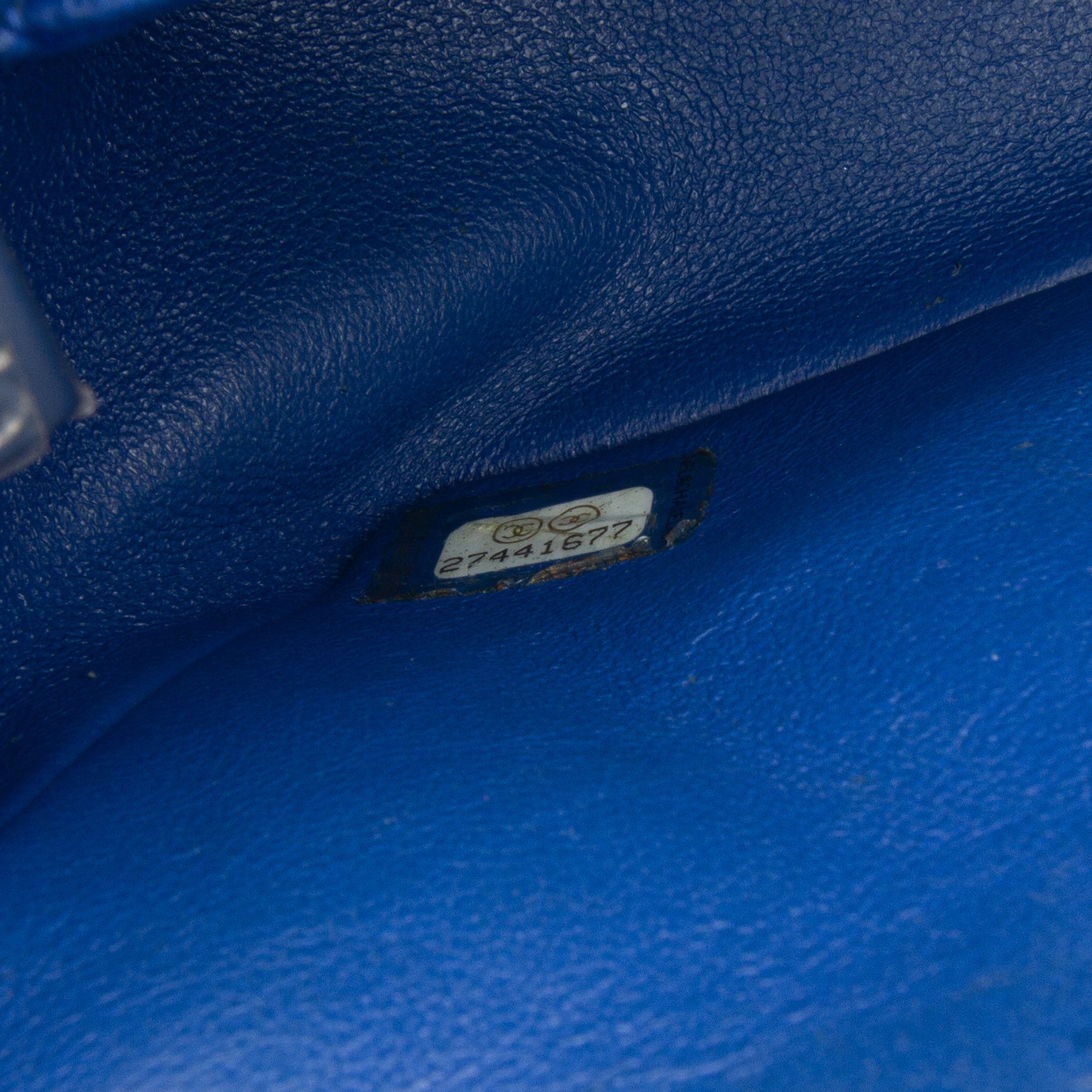 Chanel | Pre-Owned Mini Rectangular Classic Lambskin Single Flap | Blue