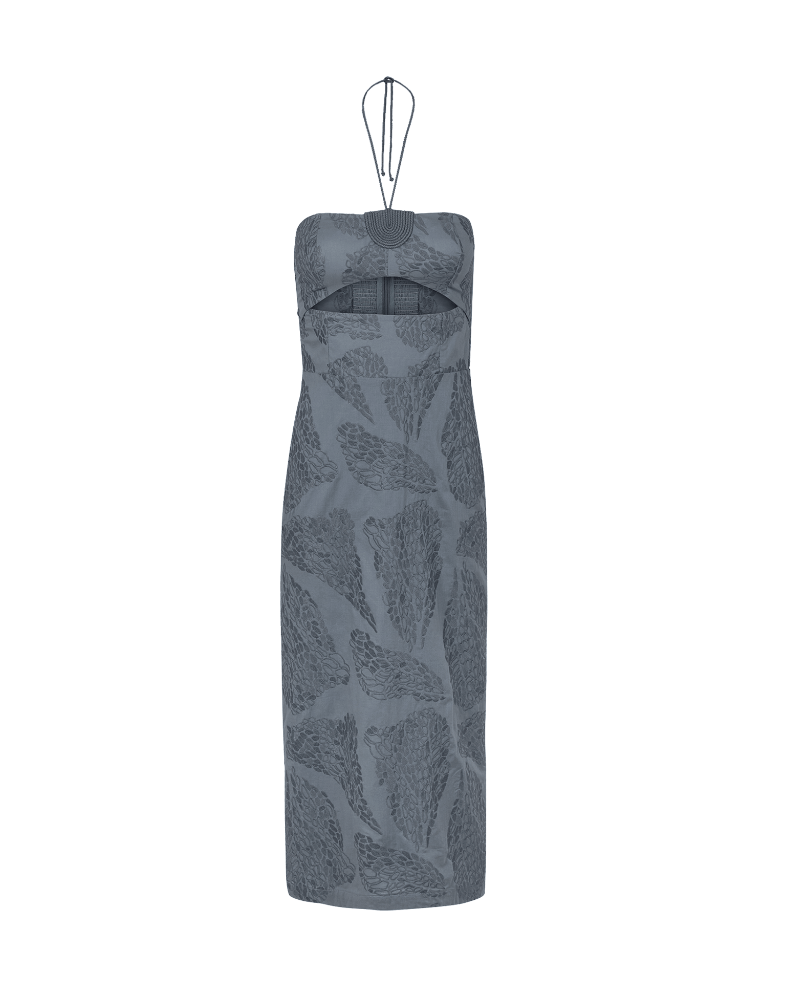 Yara Midi Dress - Embroidered West Coast XS