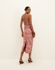 Yara Midi Dress - Embroidered Sweet Heart XS