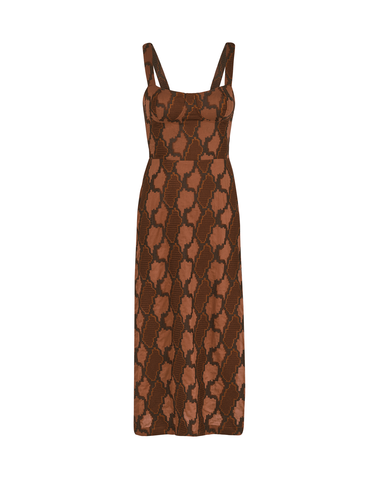 Coen Midi Dress | Embroidered Devotion