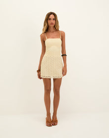 Eyelet Venice Short Dress - Glitz XS