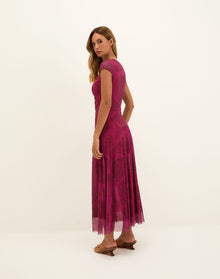 Susan Midi Dress - Roseate XS