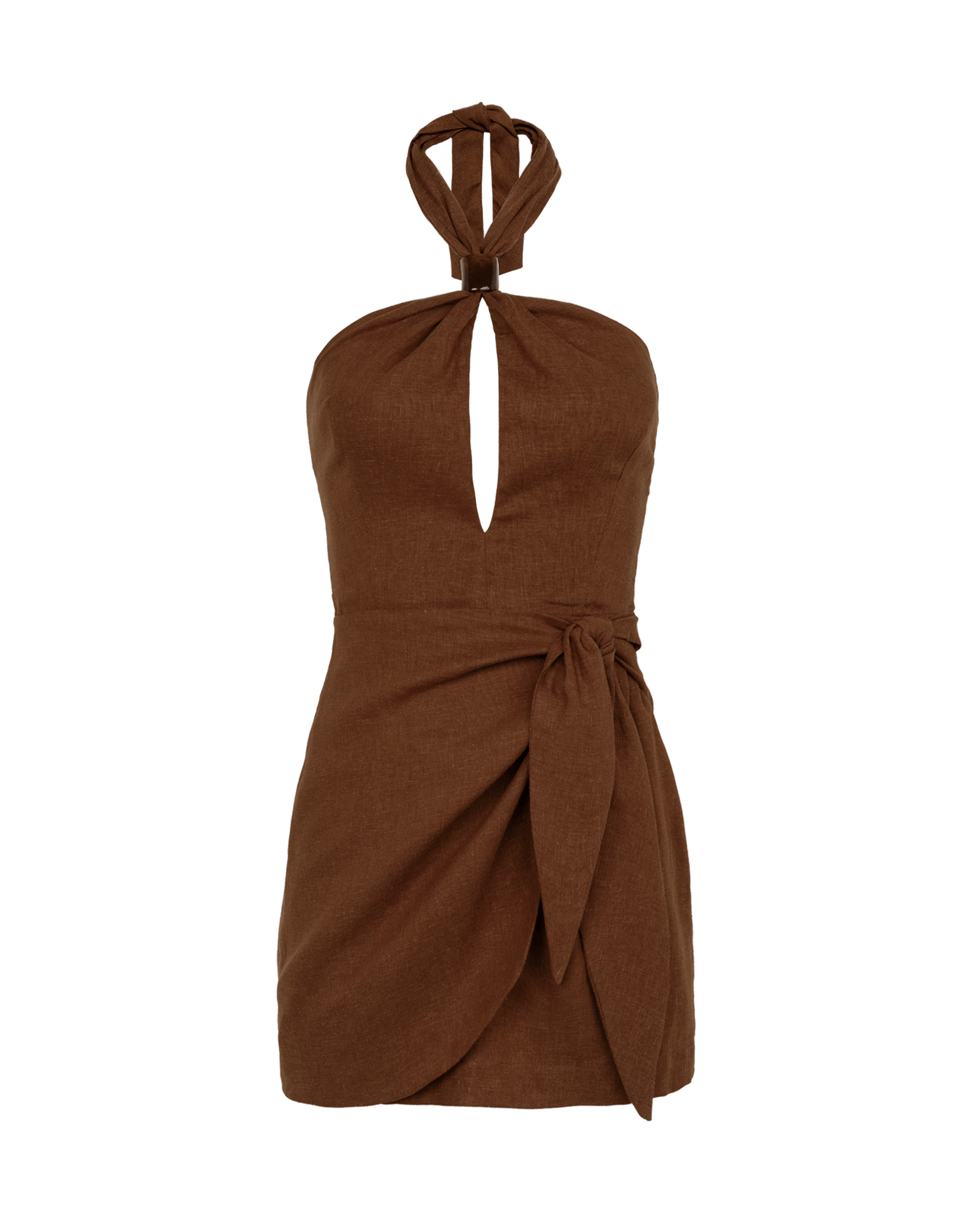 Luna Short Dress - Brown XS