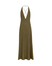 Marbella Long Dress - Evergreen XS