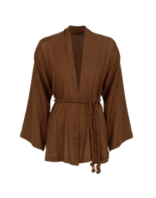 Luna Short Kimono - Brown XS