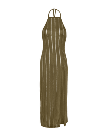 Knit Vis Long Cover Up - Evergreen XS