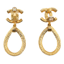 Chanel | Pre-Owned CC Drop Earrings | Gold