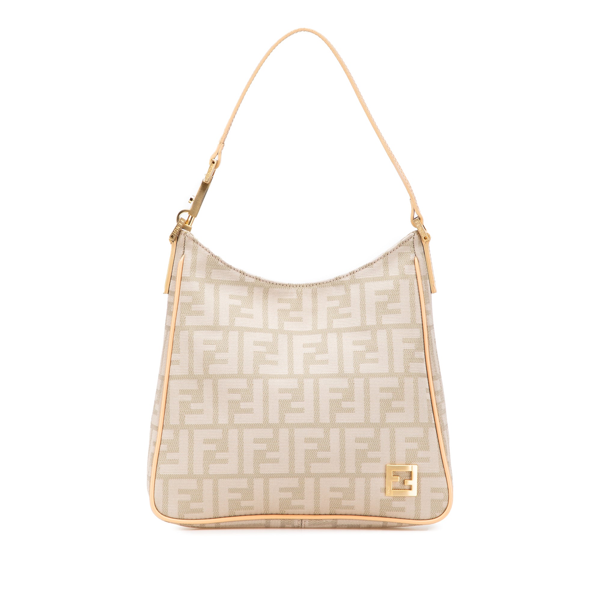 Fendi | Pre-Owned Zucca Canvas Shoulder Bag | Brown/Light Beige