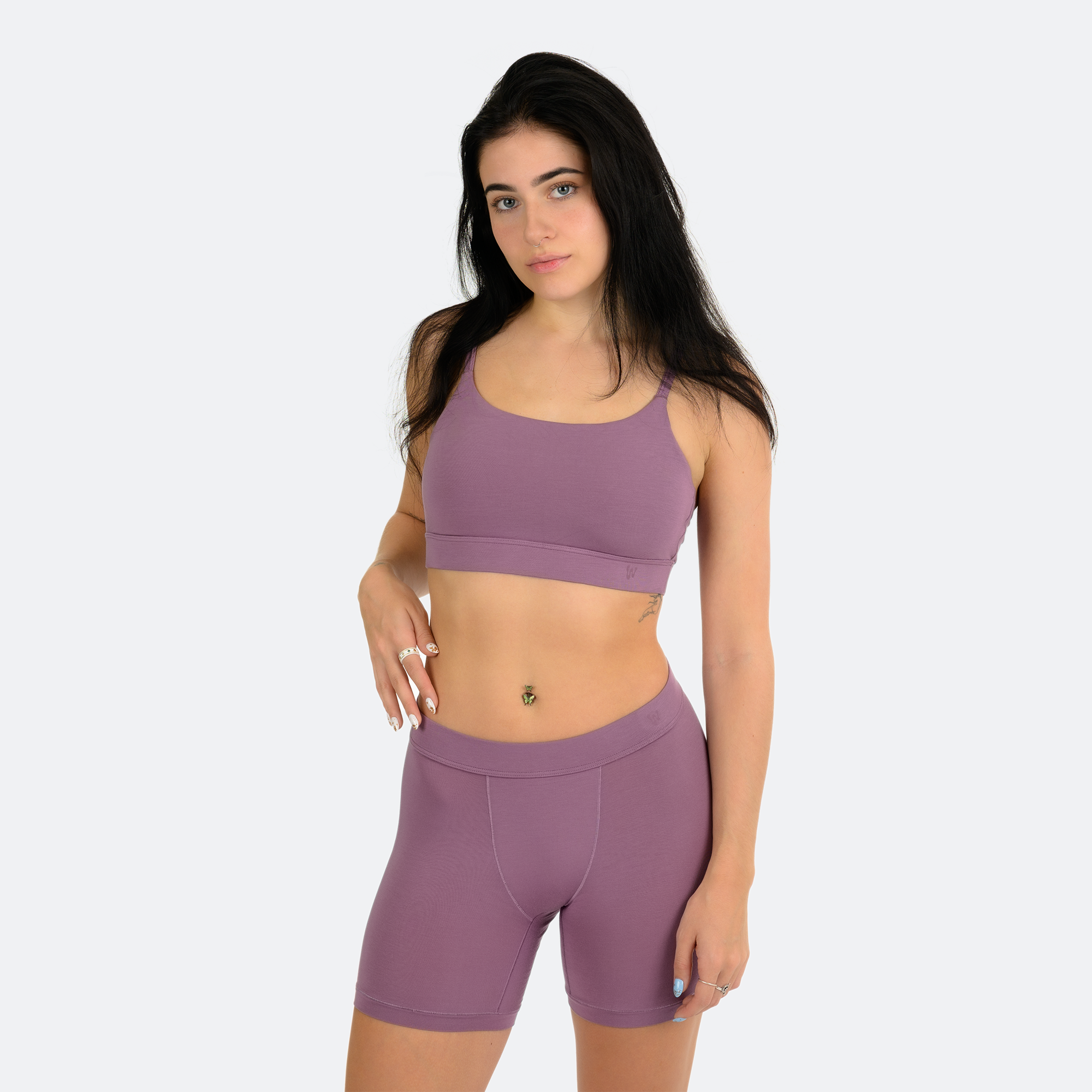 Emilie wears a size S