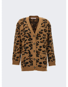 Valentino | Women | Knit Cardigan | Animal Print