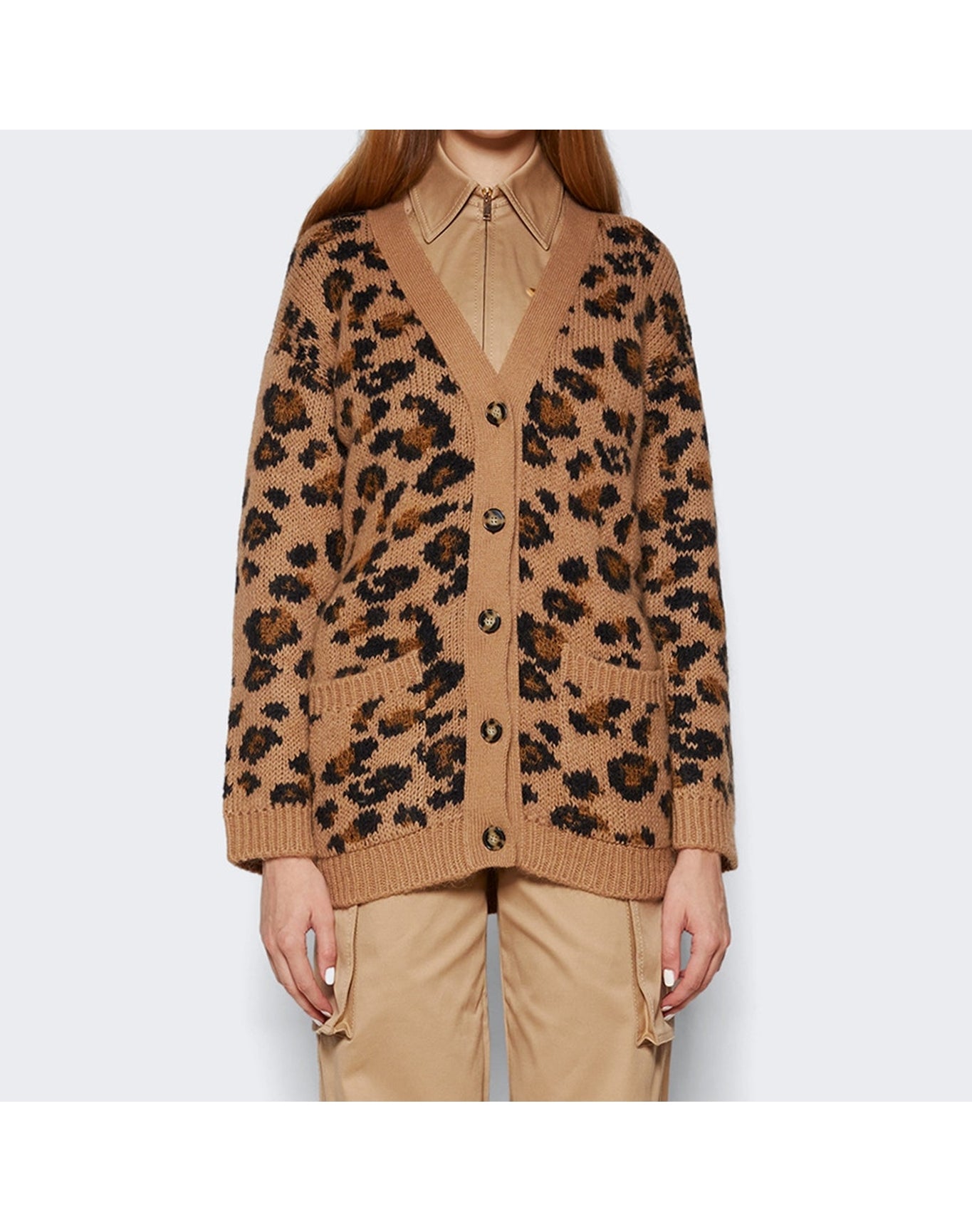 Valentino | Women | Knit Cardigan | Animal Print