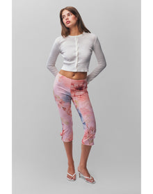 Valeria Mesh Capri | Cotton Candy Ambrosia