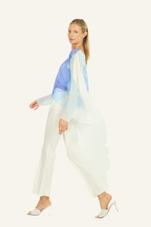 Vanna Top | Azure Morning Glory Print