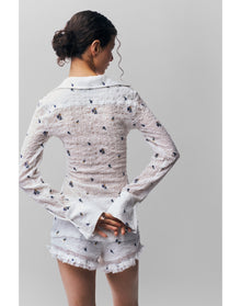 Vannetta Short | Embroidered White