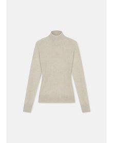 Vaslav | Sparkly Ribbed Turtleneck | Ivory