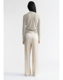 Vaslav | Sparkly Ribbed Turtleneck | Ivory