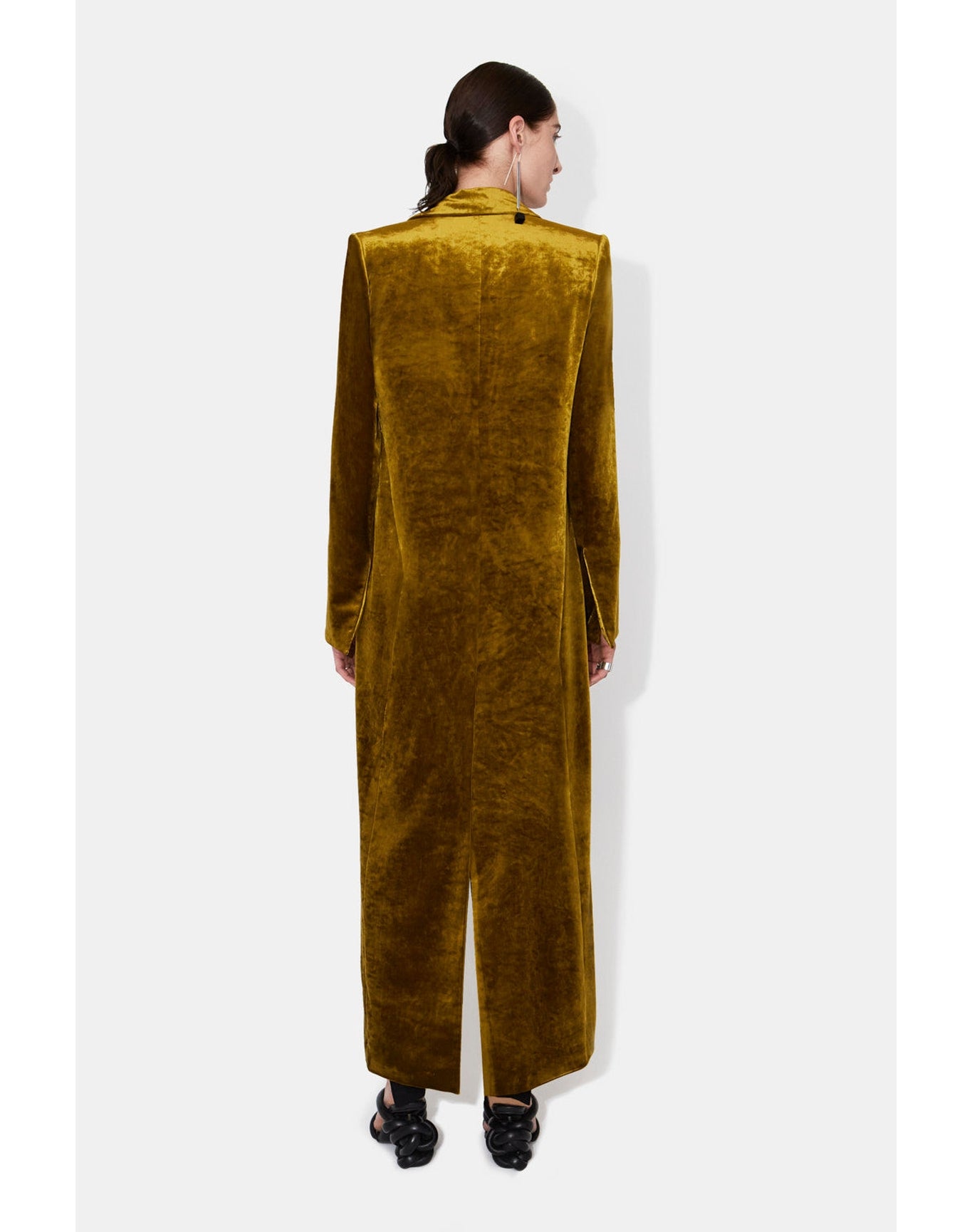 Velvet Coat | Mustard