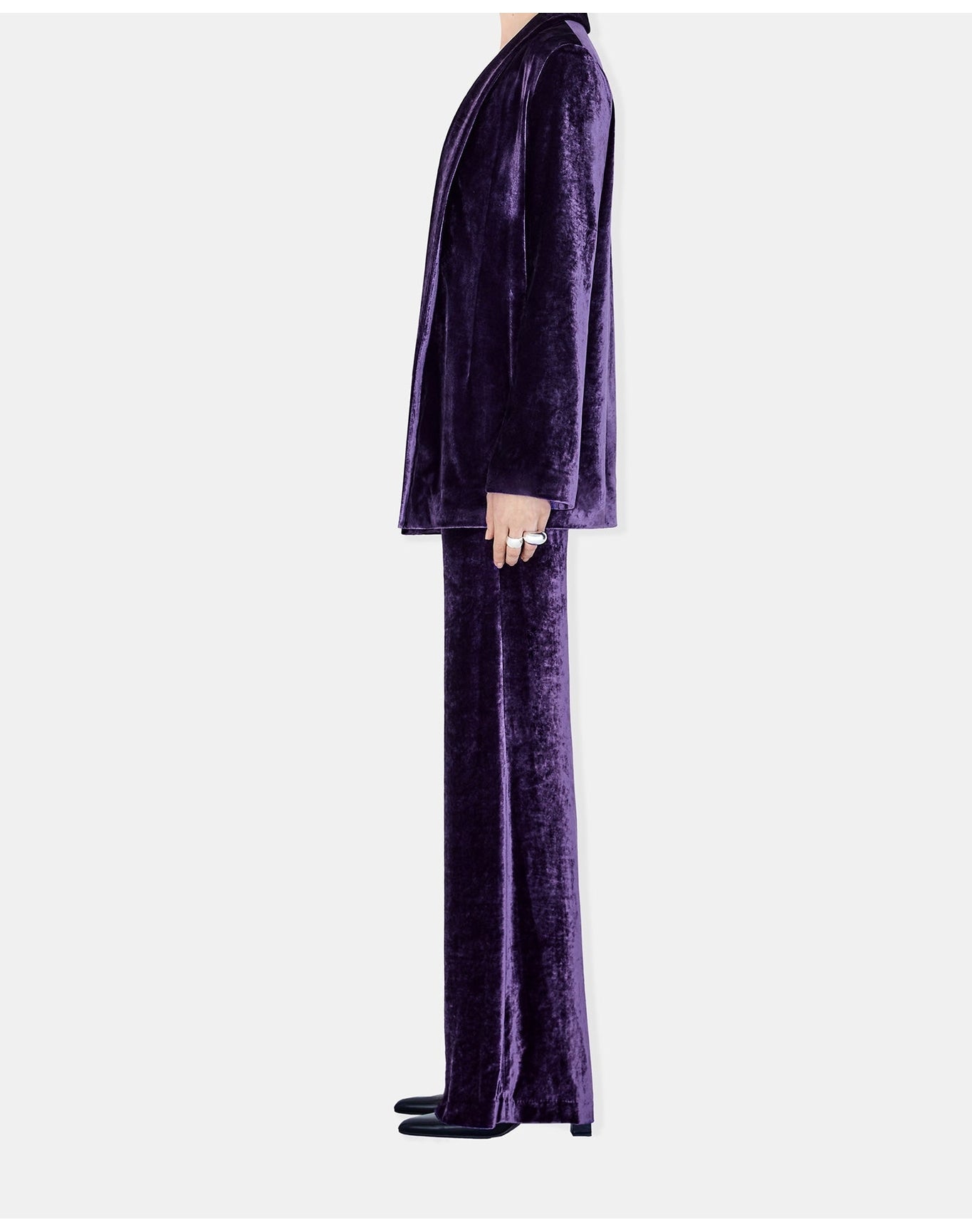 Velvet Julianne Blazer | Blackcurrant