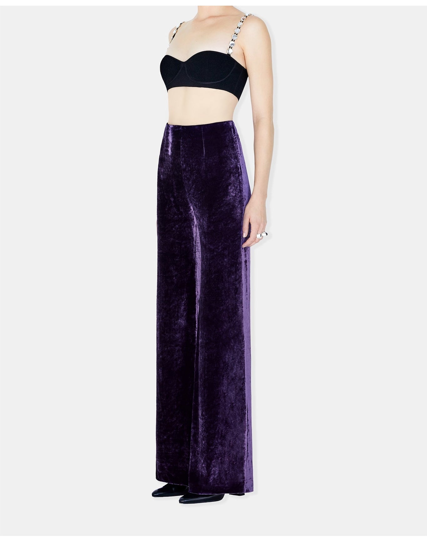 Velvet Trouser | Blackcurrant