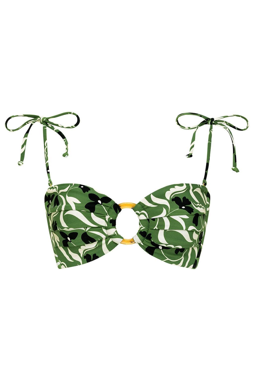 Tori Ties Bandeau Bikini Top | Veronica Floral