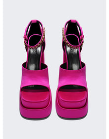 Versace | Women | Medusa Aevitas Platform Sandals | Deep Fuchsia