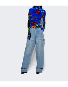 Vetements | Women | Velvet Styling Top With Gloves | Floral