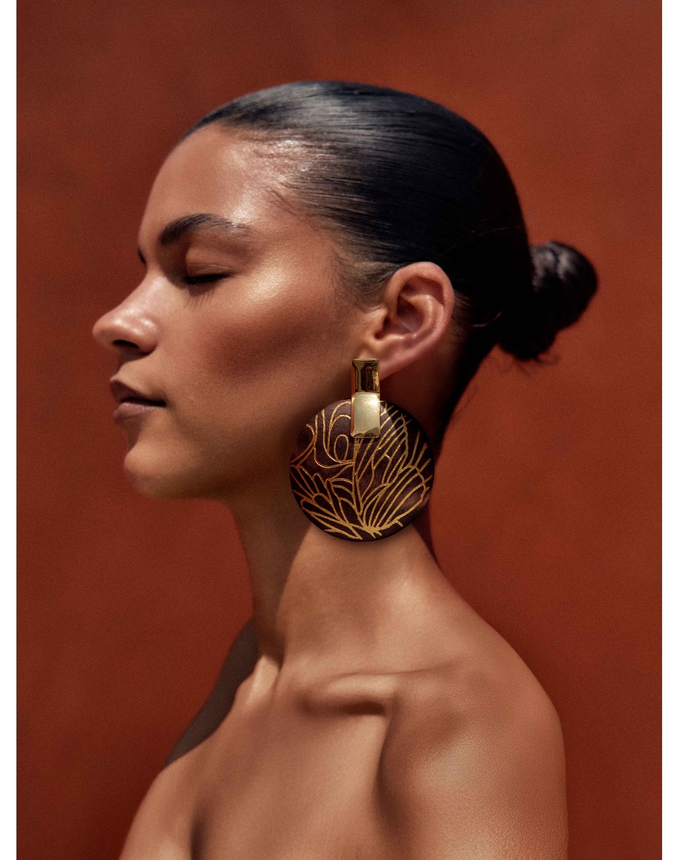 Vibra Earrings | Gold-Plated Brass