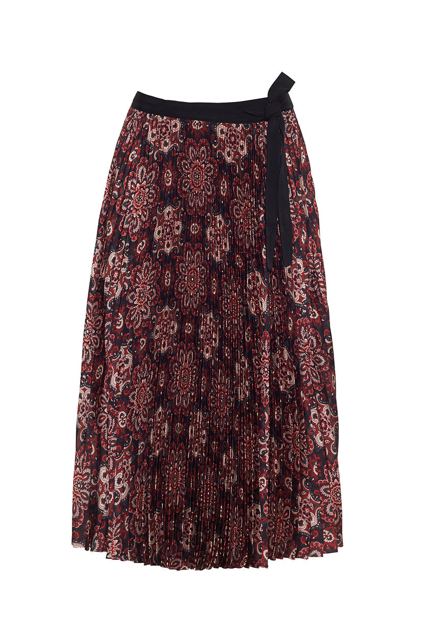 Vienna Skirt | Scarf Medallion Rum Raisin