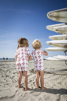 Unisex | Organic Cotton Bodysuit with Shorts | Vild Lab No. 8 - Rare Living Lobsters