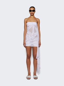 Women | Di Petsa | Wet Look Mini Dress | White