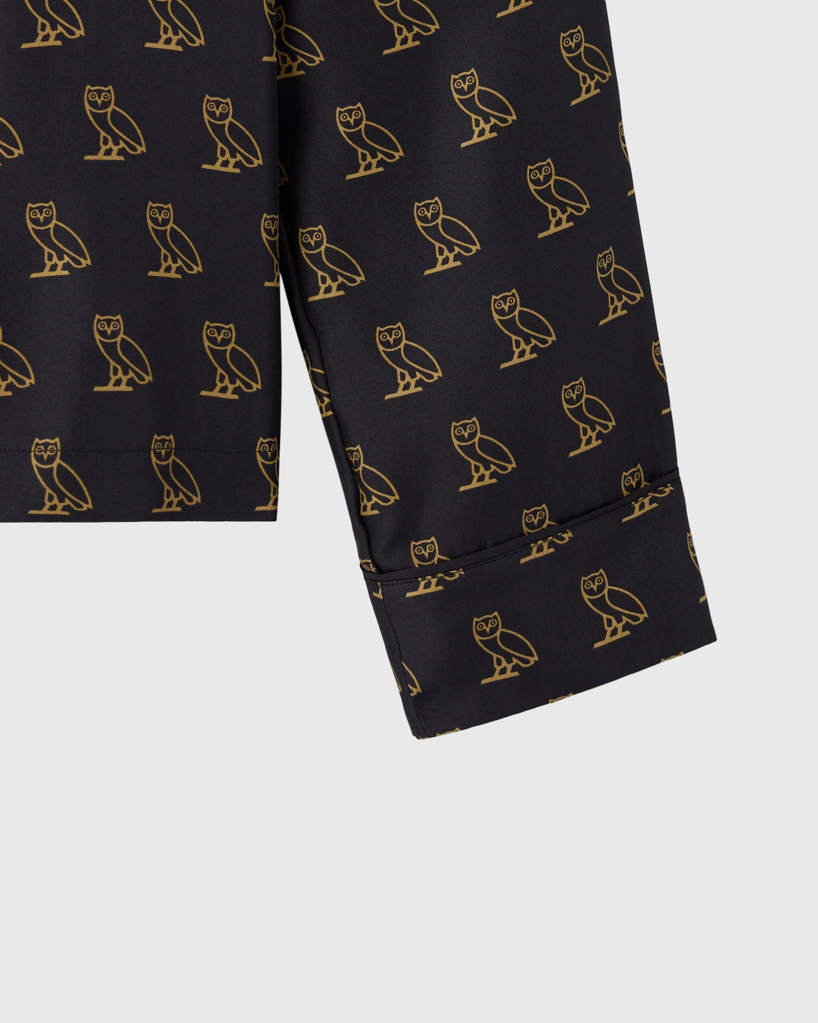 Womens | Silk Pyjama Shirt | Black