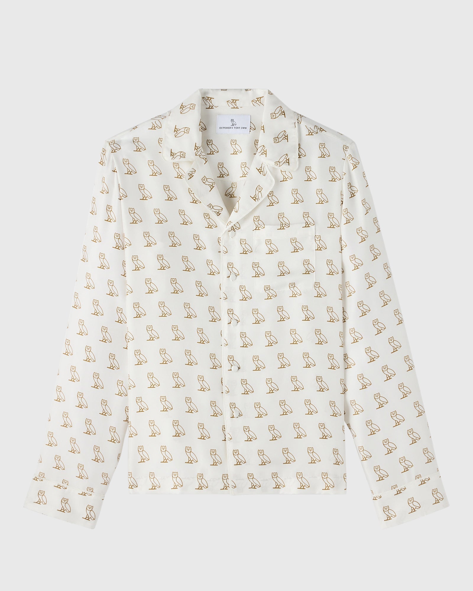 Womens | Silk Pyjama Shirt | White