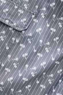 Acetate Jacquard Cropped Blazer | Smoked Pearl