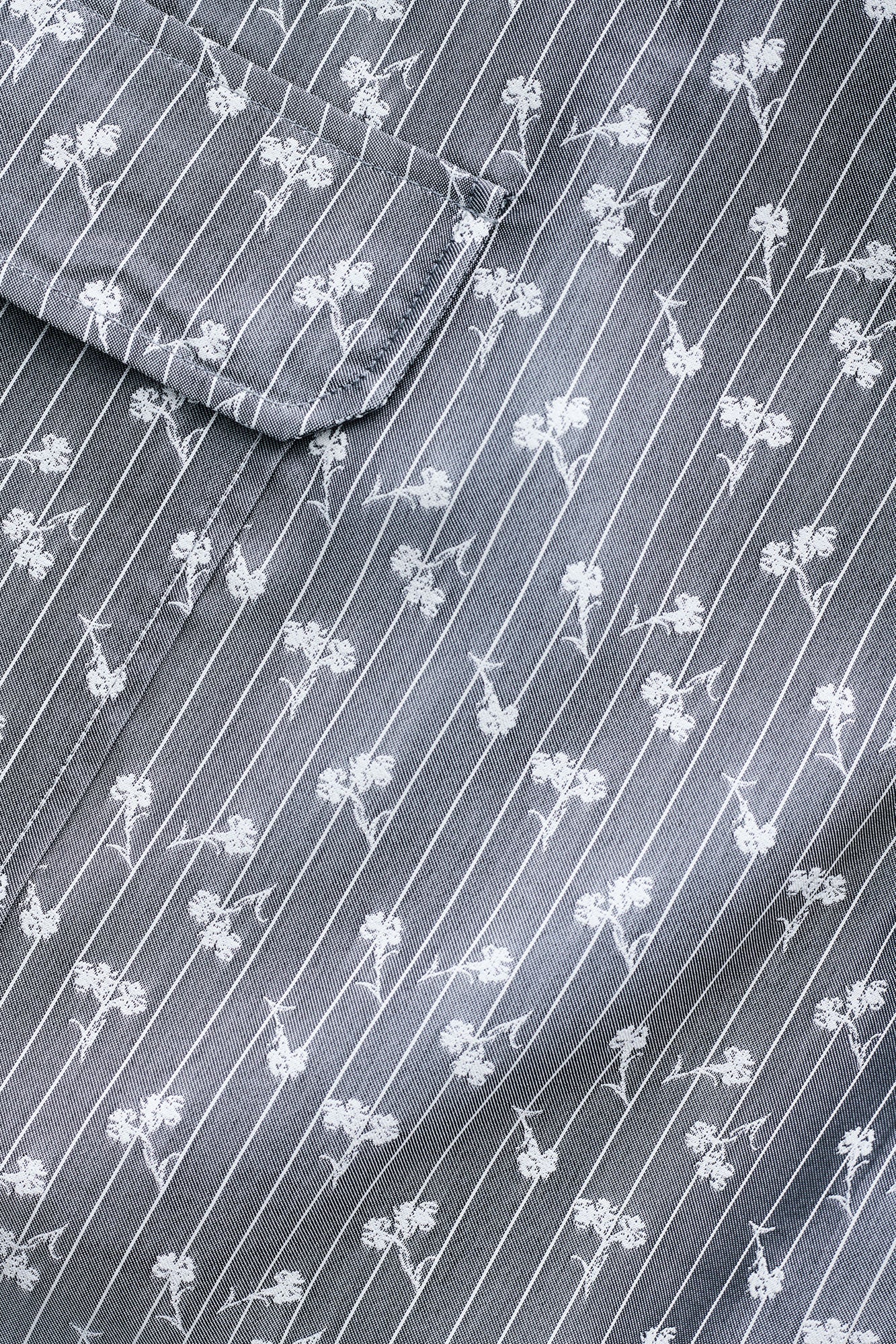 Acetate Jacquard Cropped Blazer | Smoked Pearl