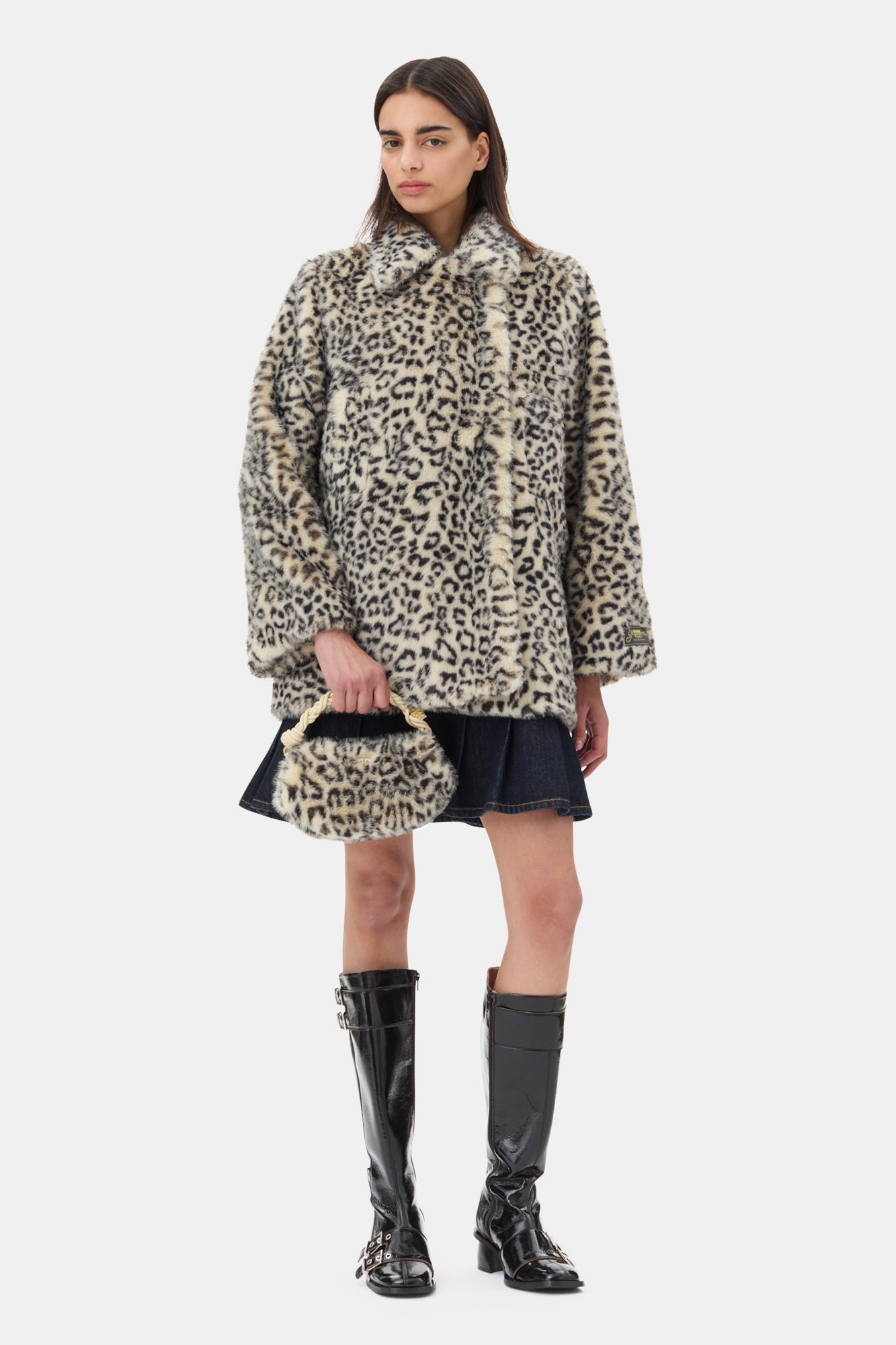 Faux Fur Jacket | Almond Milk