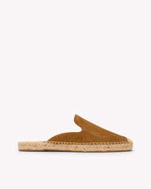 Women's Smoking Mule Espadrille | Suede | Miel Brown - Women's Espadrilles - Miel Brown - Soludos - 