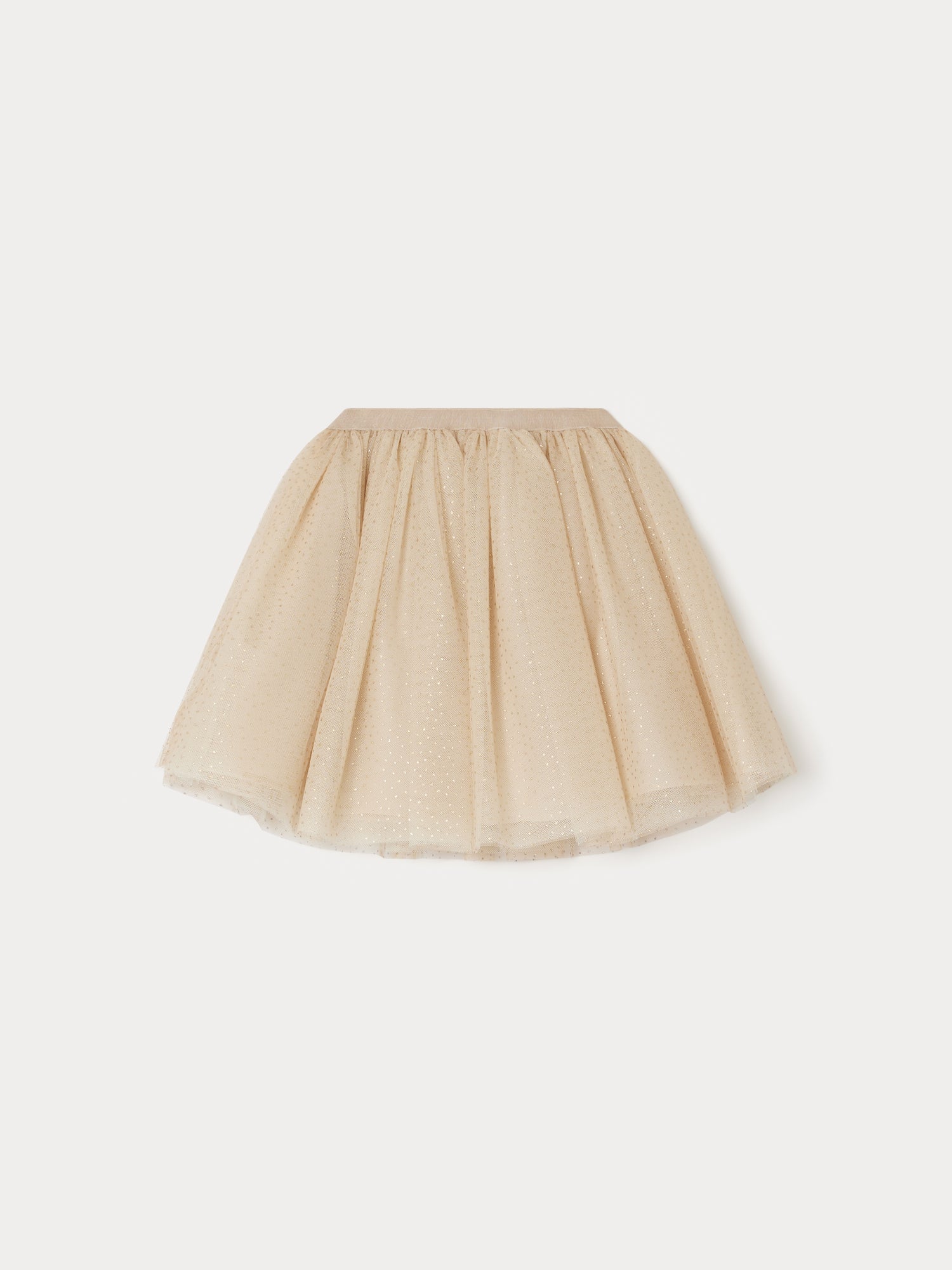 Girl | Polka Dot Special Occasion Skirt | Beige Pea