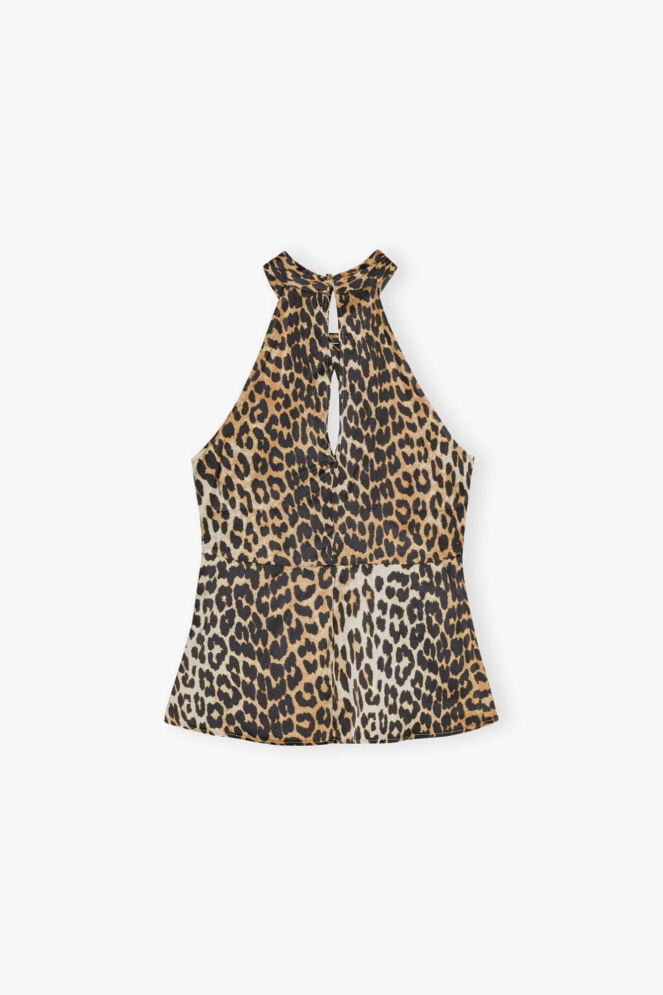 Printed Satin Top | Leopard