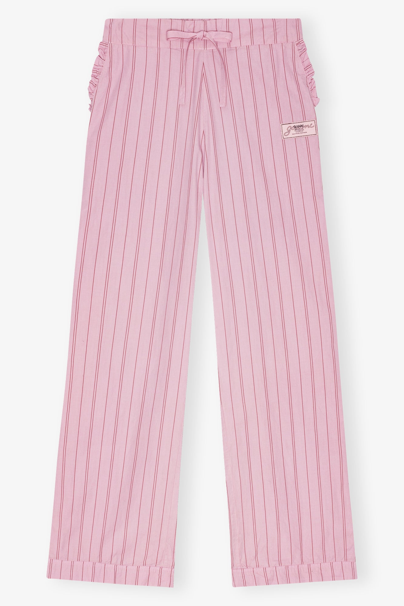 Stripe Cotton Pyjama Trousers | Lilac Sachet