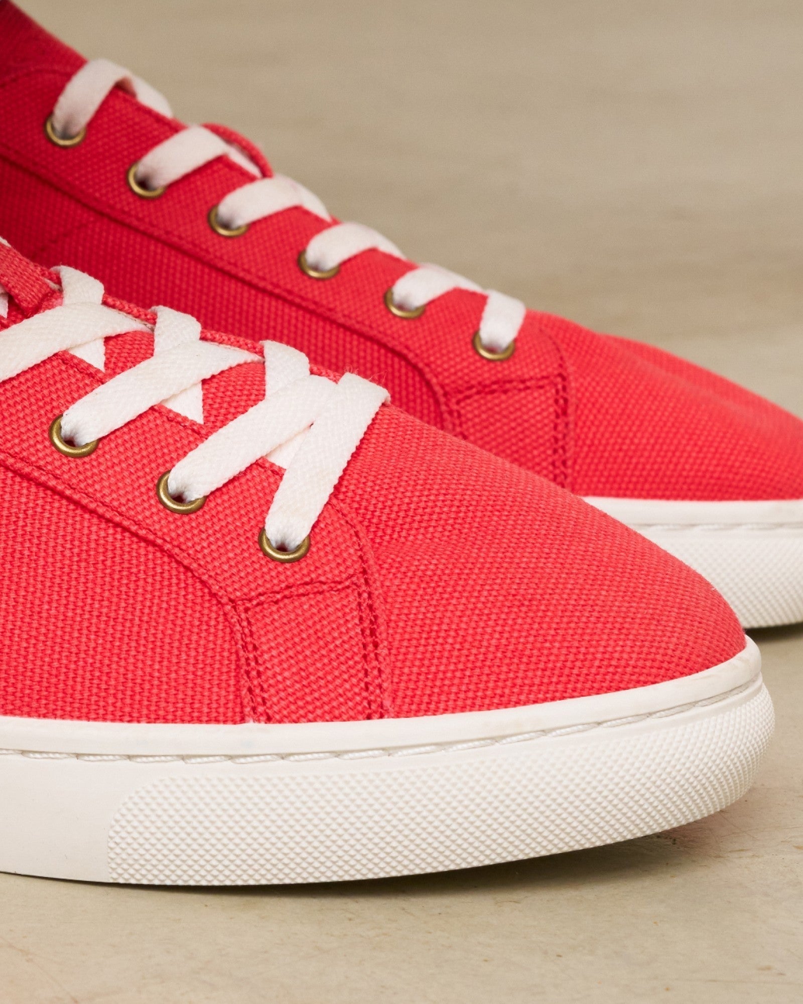 Womens | The Ibiza Sneaker - Canvas | Cayenne Red