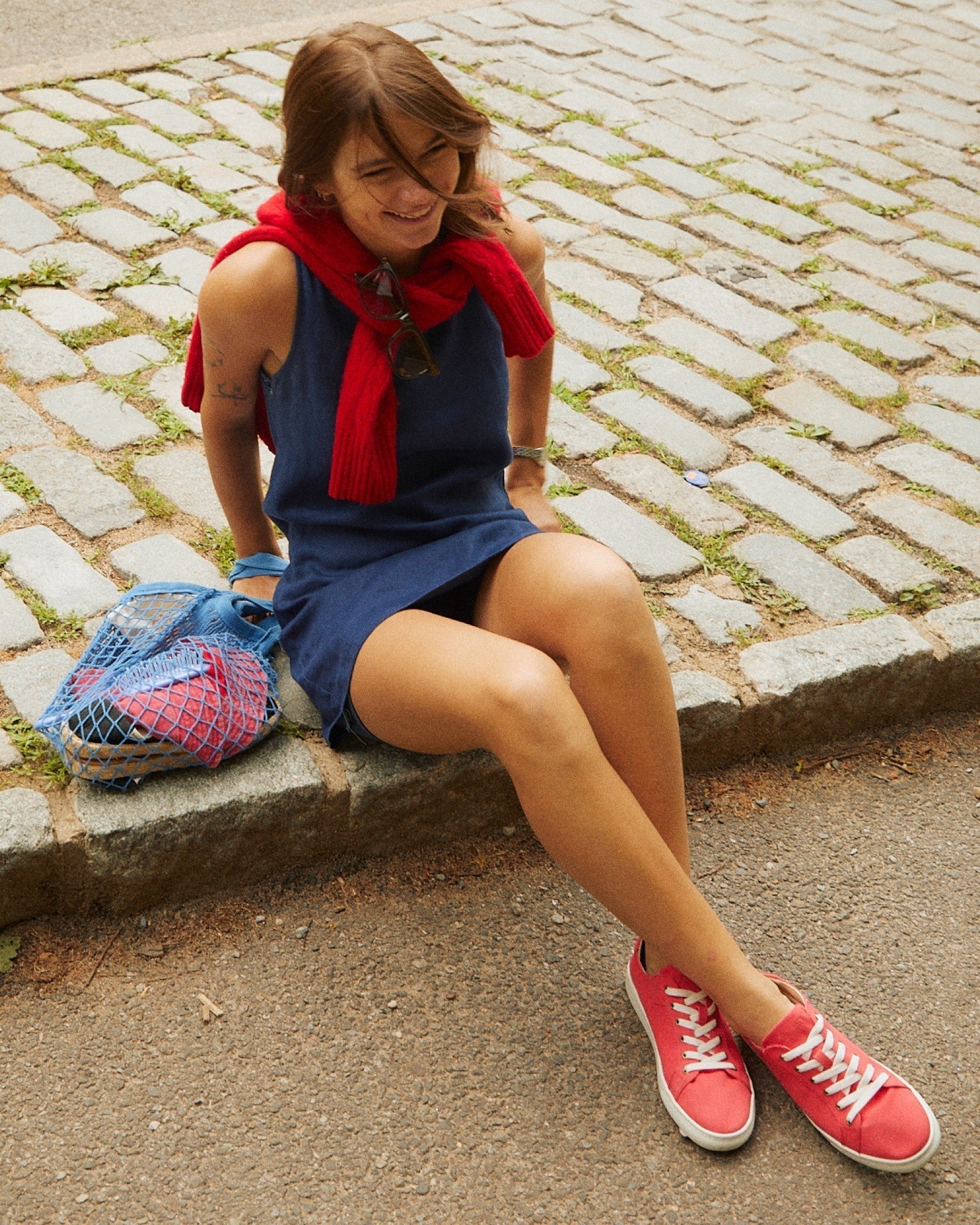 Womens | The Ibiza Sneaker - Canvas | Cayenne Red