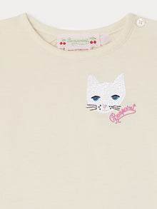 Girl | Tahsina Long Sleeved T Shirt | Alabaster White