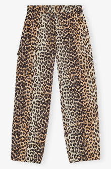 Duchesse Nylon Elasticated Pants | Leopard